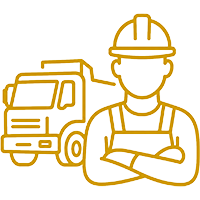 Modern Fleet & Skilled Workers Icon